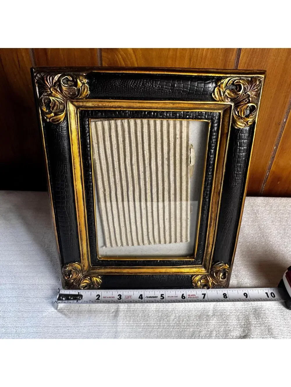 Vintage Black & Gold Ornate Picture Frame 5x7 Heavy Quality Frame